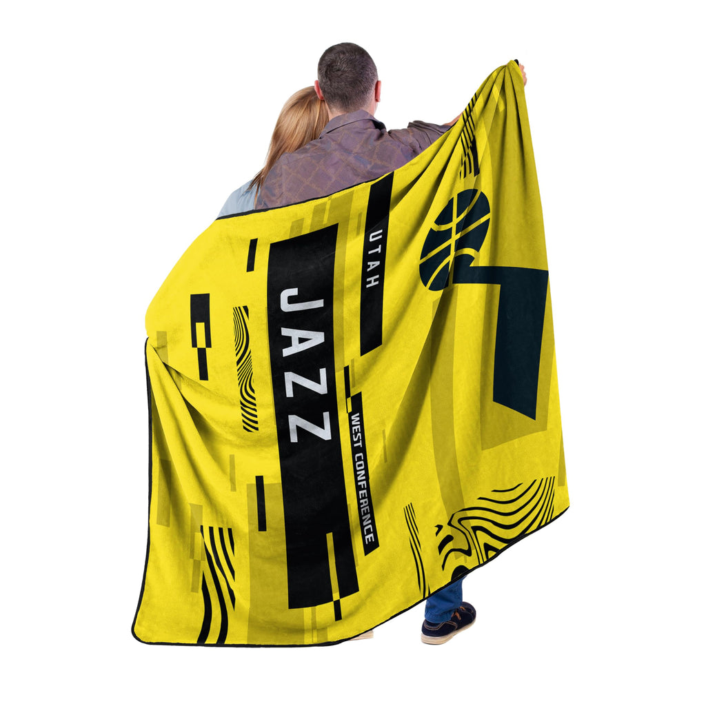 Northwest Nba Utah Jazz Raschel Throw Blanket, 60' X 80', Digitize
