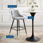 Modway Adorn Performance Velvet Counter Stool