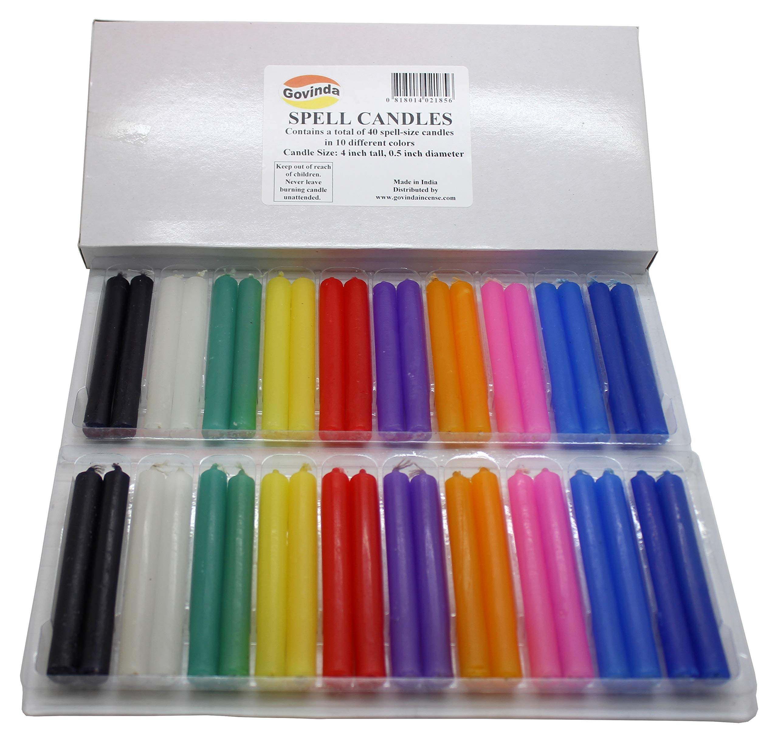 Govinda - Spell Candles (40 Candles) - 4 x 1/2