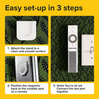 Magnetic Remote Control Holder - 10 Pcs White Set For Tv, Fan, And Air Conditioner Remotes - Wall Mount With Self-Adhesive Back