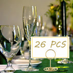 26Pcs Table Number Holders, Place Card Holders, Wire Picture Holders, Small Table Card Holders, Photo Holders For Centerpieces,