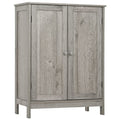 Iwell Bathroom Cabinet, Bathroom Storage Cabinet with 2 Doors & 2 Shelves, 3 Heights Available, Bathroom Floor Cabinet for Livin