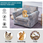 Krfoonn 2 Piece Chair Covers Printed Sofa Covers Couch Covers Washable Armchair Sofa Couch Slipcover Furniture Protector With El