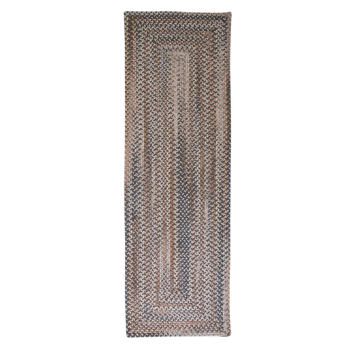 Gloucester Rectangle Area Rug, 2 By 10-Feet, Graphite