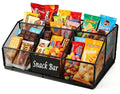 Snack Organizer for Countertop,Metal Snack Bar Station Organizer