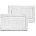 mDesign 100% Cotton Bath Mat  Soft HotelStyle Rectangular Bathroom Floor Rug  Plush, Water Absorbent Cloth Bathmat for Outsid