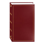 3-Ring Photo Album 204 Pockets Hold 4x6 Photos, Burgundy Red
