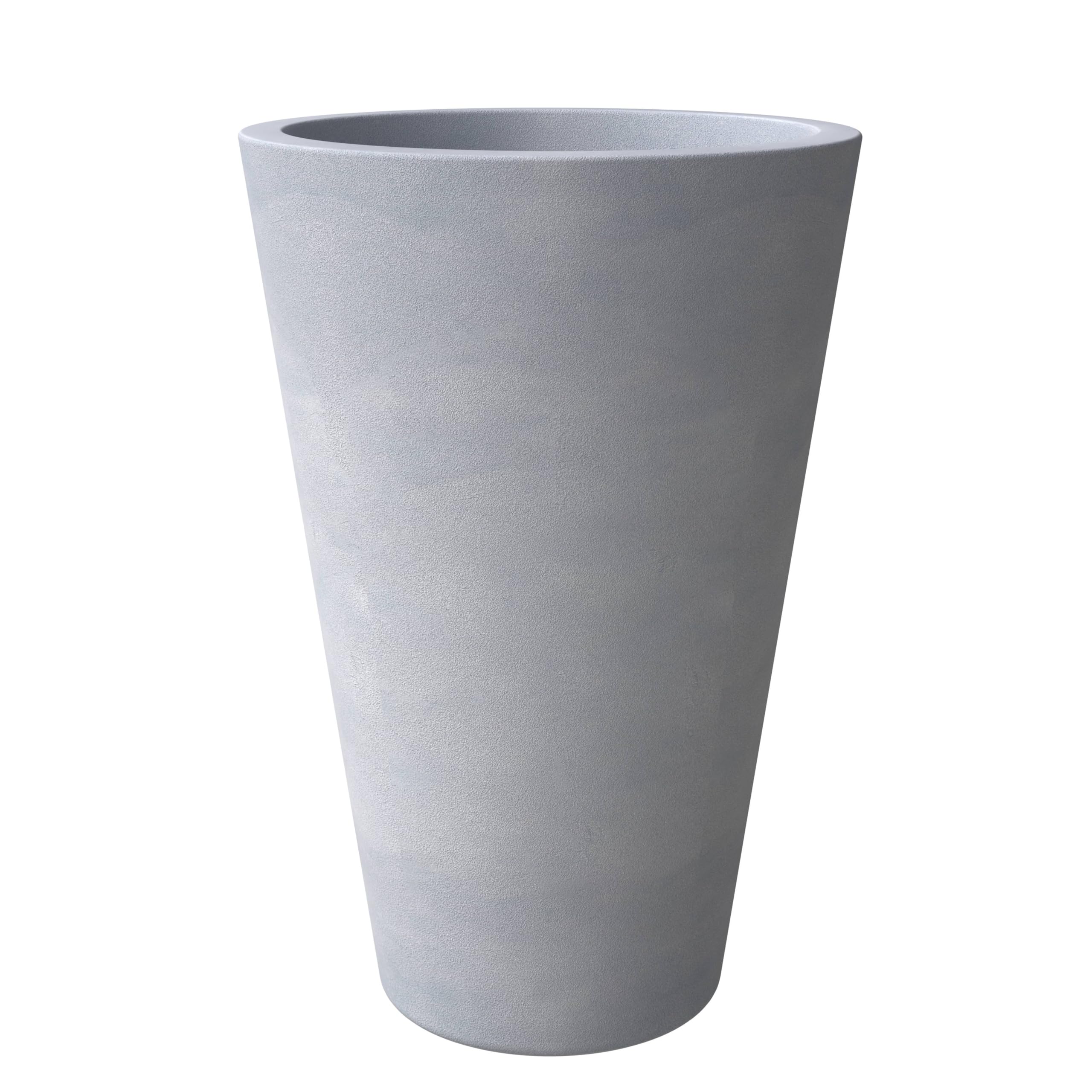Pebble Series Poly Stone Planter 23.6. Dia 31.5 High in Grey