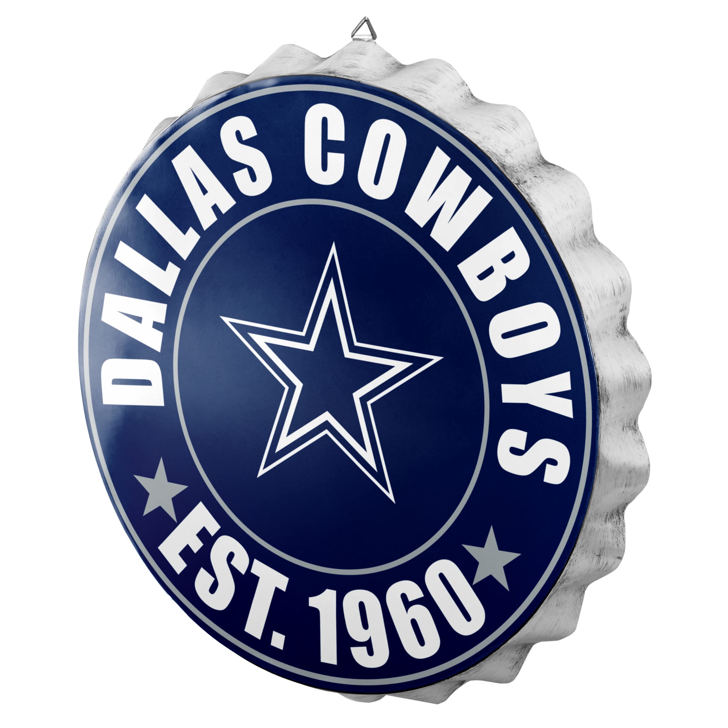 FOCO Dallas Cowboys NFL Metal Distressed Bottlecap Sign