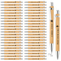 Roowest Bible Verse Pens Wood Christian Ballpoint Pens Bulk Retractable Religious Bamboo Pens Inspirational Pens For Back To Sch