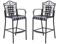 International Caravan Mandalay Outdoor Bar Stools - Set Of 2