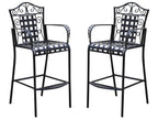 International Caravan Mandalay Outdoor Bar Stools - Set Of 2