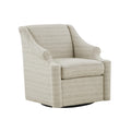 Madison Park Swivel Glider Chair for Living Room, High Back Bedroom Lounge Foam Seat Cushion Upholstered, Nursery Furniture, Met