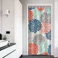 RosieLily Stall Shower Curtain 36Wx72H Inches Small Shower Curtain Dahlia Shower Curtains Teal and Gray Blue Green Turquoise RV 
