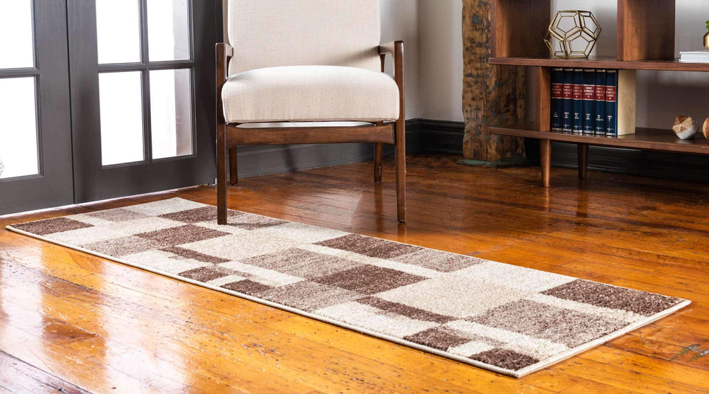 Unique Loom Autumn Collection Area Rug - Providence (2' X 6' 1'' Runner, Light Brown/ Beige)