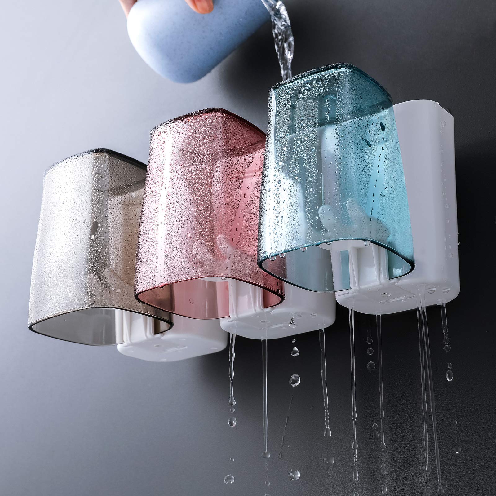 Goowin Toothbrush Holder, Toothbrush Holder For Bathroom, Large Capacity Toothbrush Holder Wall Mounted, Eco-Friendly Mighty Too