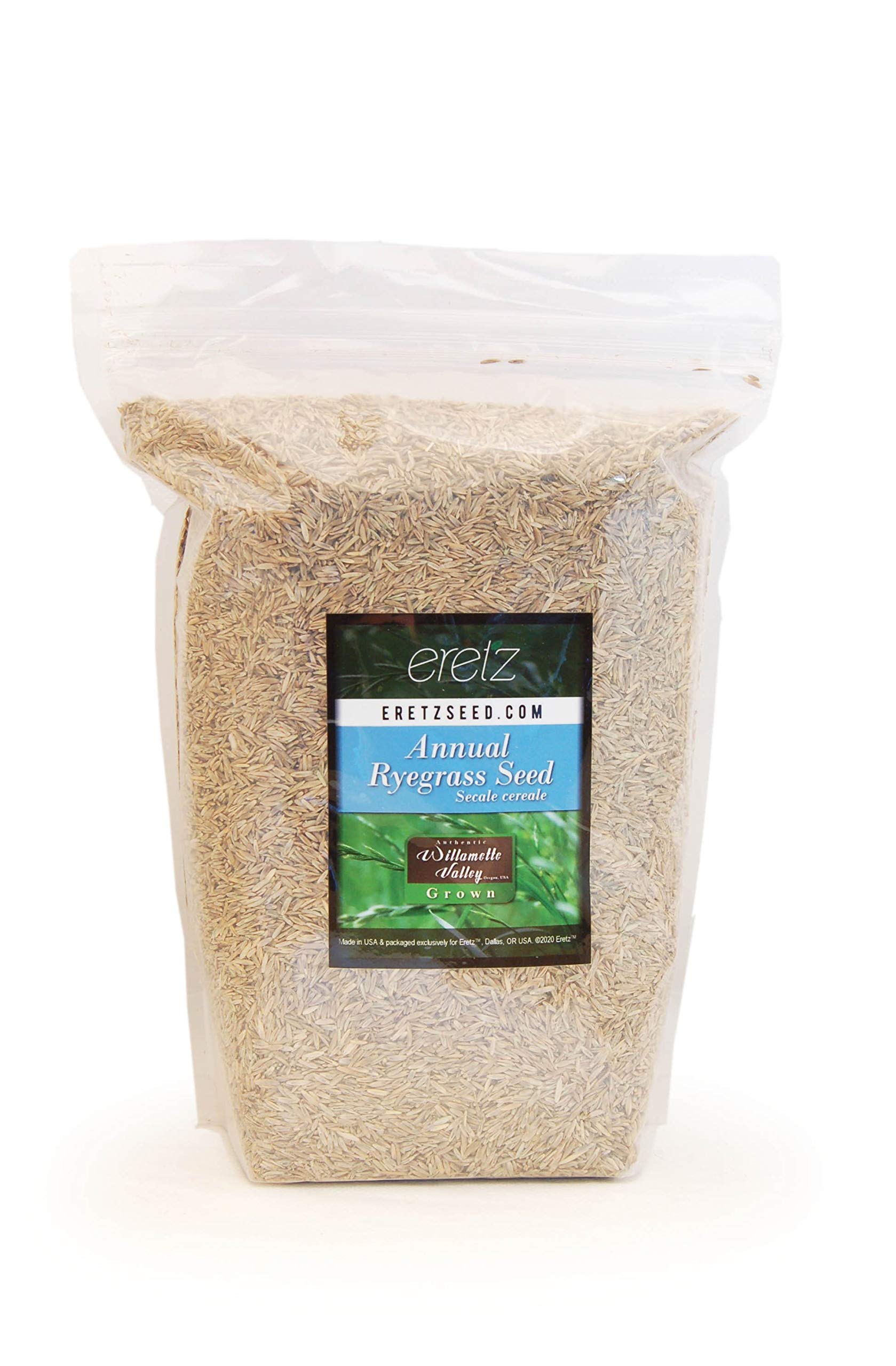 Annual Ryegrass Seed By Eretz - Willamette Valley, Oregon Grown. No Fillers, No Weed Or Other Crop Seeds (3Lb)