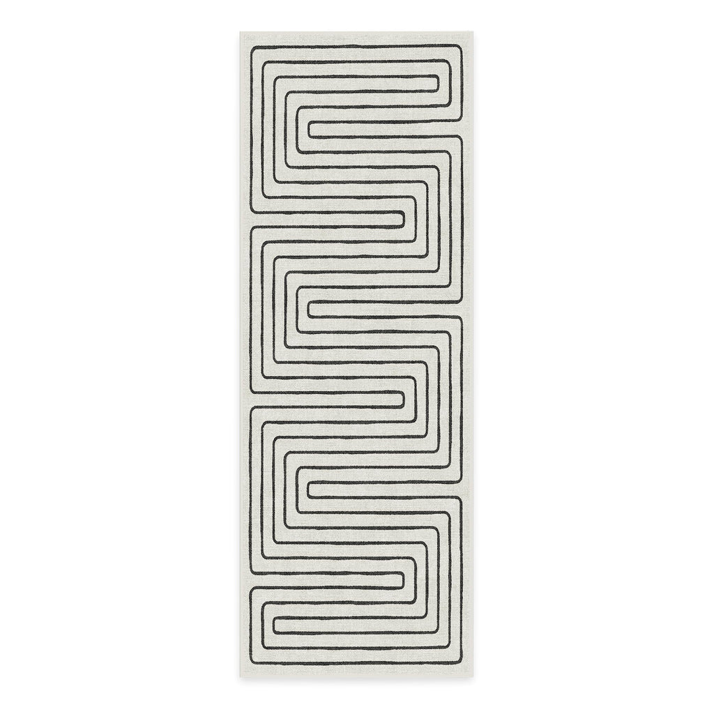 RUGGABLE x Jonathan Adler Washable Runner Rug - Runners for Hallway, Bedroom, Entryway, Living Room & Kitchen - Stain & Water Re