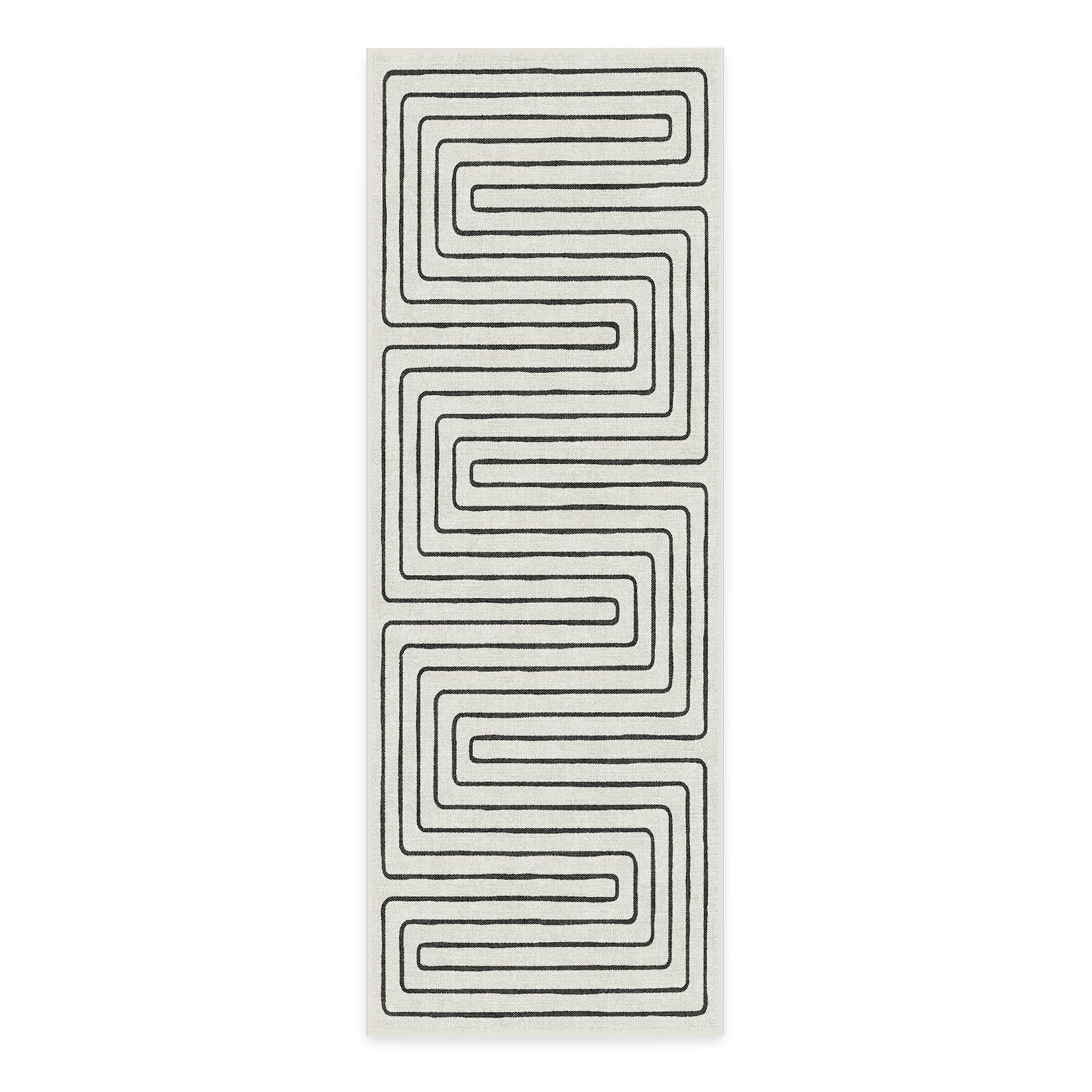 RUGGABLE x Jonathan Adler Washable Runner Rug - Runners for Hallway, Bedroom, Entryway, Living Room & Kitchen - Stain & Water Re
