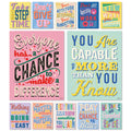 Set Of 12 Motivational Growth Mindset Posters For Teachers & Students - Bedroom, Office & Classroom Decor To Inspire Young Minds