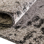 Unique Loom Del Mar Collection Area Rug - Lucille (4' 1'' Round, Dark Gray/ Ivory)