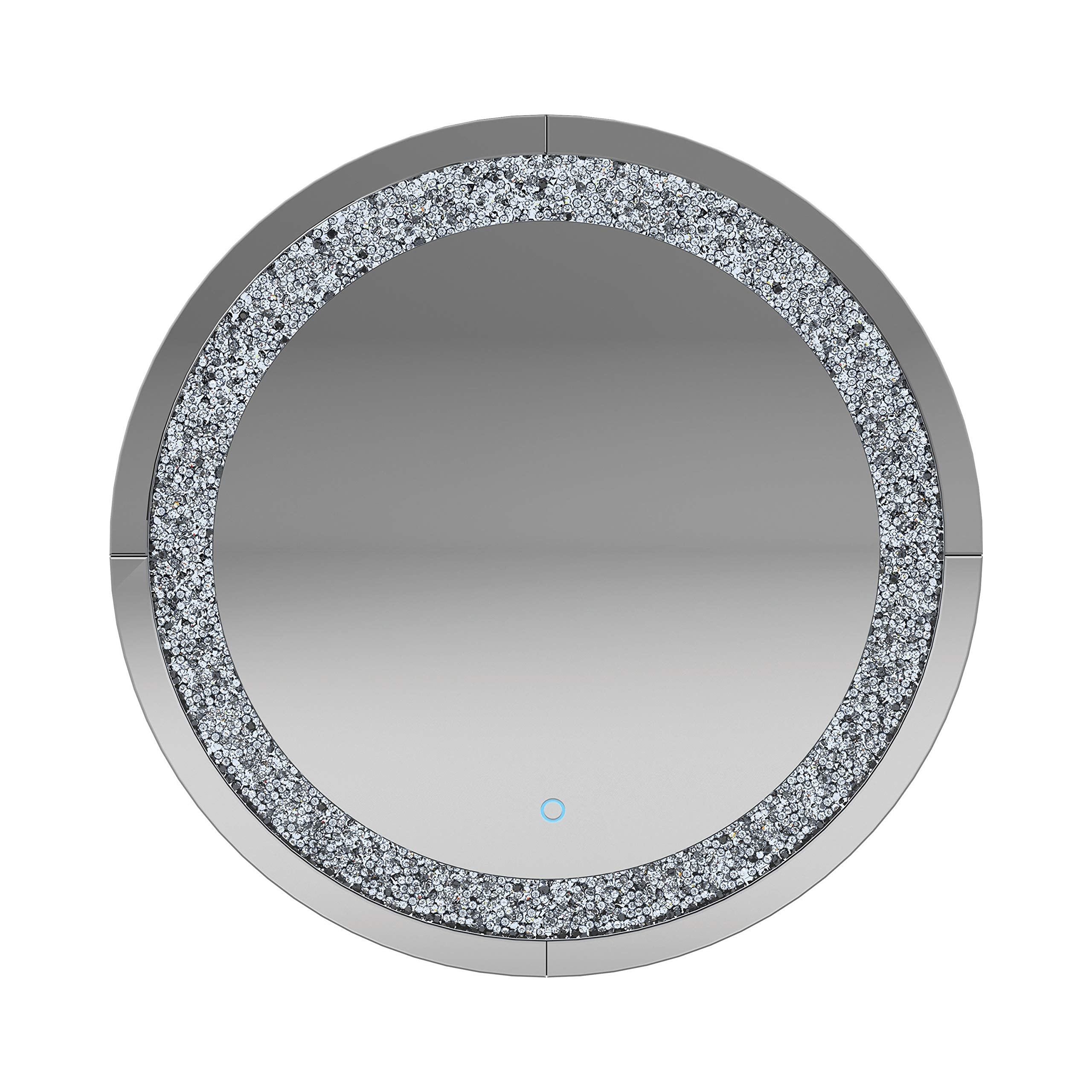 Coaster Home Furnishings Round Wall Mirror Silver