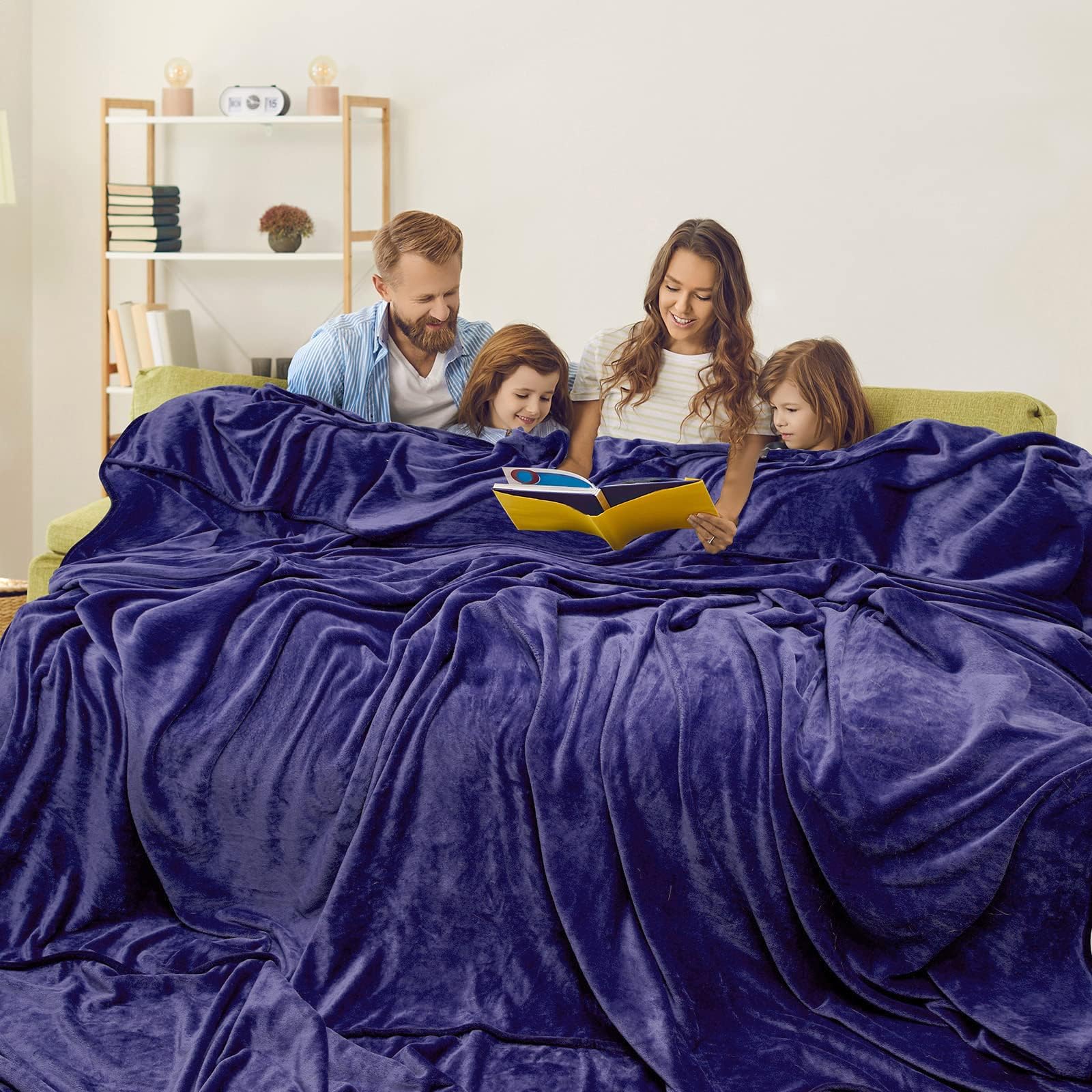 Lasyl Super Big Fleece Blanket - Oversized King 120''X120'', Soft Cozy Extra Large 300Gsm Flannel Blanket For Couch, Bed, Sofa,