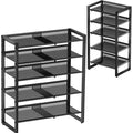 Xiacare Shoe Rack, 5Tier Expandable Shoe Rack, Shoe Organizer for Closet