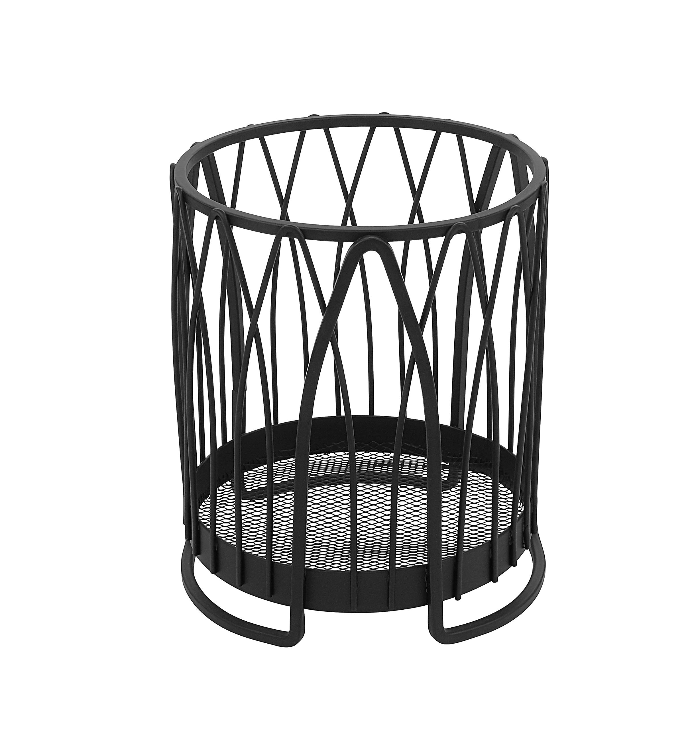 Spectrum Diversified Pantry Works Grande Round Holder Countertop Cooking Utensil Crock for Kitchen Organization & Storage, Cutle