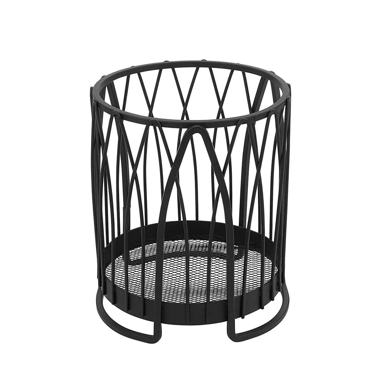 Spectrum Diversified Pantry Works Grande Round Holder Countertop Cooking Utensil Crock for Kitchen Organization & Storage, Cutle