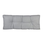 Klear Vu The Gripper Omega Non-Slip Tufted Bench Cushion For Indoor Furniture, Entryway Storage, Bay Window, Corner Nook Or Piano Seat, 35 Inches, 04 Gray