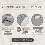 Elegant Comfort Delilah Polkadot 4-Piece Set, Fade & Wrinkle Resistant, 1500 Premium Hotel Quality Microfiber Deep Pocket Fitted Sheet Featuring Smart Pockets, Polkadot Sheet Set, Twin, Grey