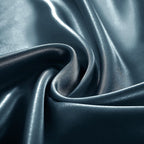 Homiest Deep Sea Blue Satin Fitted Sheet Twin Xl Size Fitted Bed Sheet, Deep Pocket Fitted Sheet Only, Luxury & Ultra Soft Bedding Fitted Sheet Single Bottom Bed Sheets Sold Separately