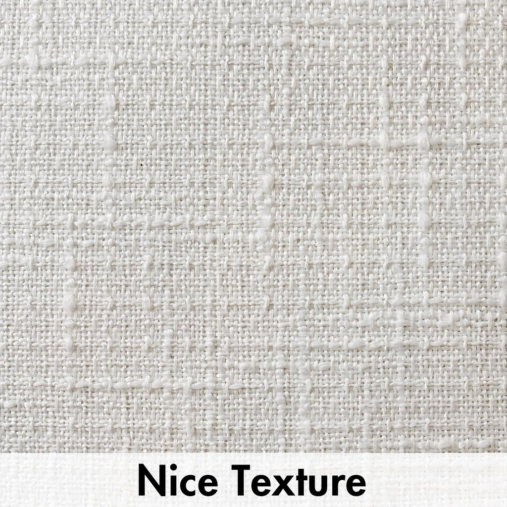 Miulee Burlap Linen Throw Pillow Covers 20X20 Inch Christmas Pure White Decorative Pillow Covers Modern Farmhouse Pillowcases So