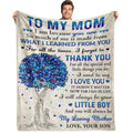 Gifts For Mom From Son, Romantic Mom Birthday Gifts From Son To My Mom Flannel Blanket For Mom From Son Mother Day Birthday Pres