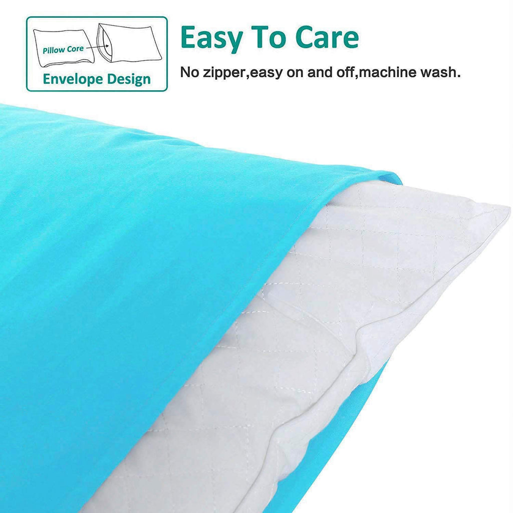 Ntbay Body Pillowcase - Brushed Microfiber 20X54 Pillowcase - Soft, Wrinkle-Free, Fade-Resistant, Stain-Resistant, Blue Body Pil