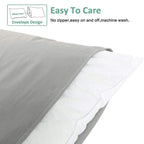 Ntbay King Pillowcase Set - 2 Pack Brushed Microfiber 20X40 Pillowcases - Soft, Wrinkle-Free, Fade-Resistant, Stain-Resistant, S