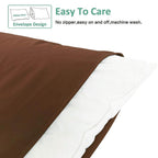 Ntbay King Pillowcase Set - 2 Pack Brushed Microfiber 20X40 Pillowcases - Soft, Wrinkle-Free, Fade-Resistant, Stain-Resistant, B