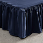 SLEEP ZONE Ruffled Bed Skirts Full Size, Anti-Static Bedskirt Dust Ruffles with 15 inches Tailored Drop, Easy Fit, Fade Resistan