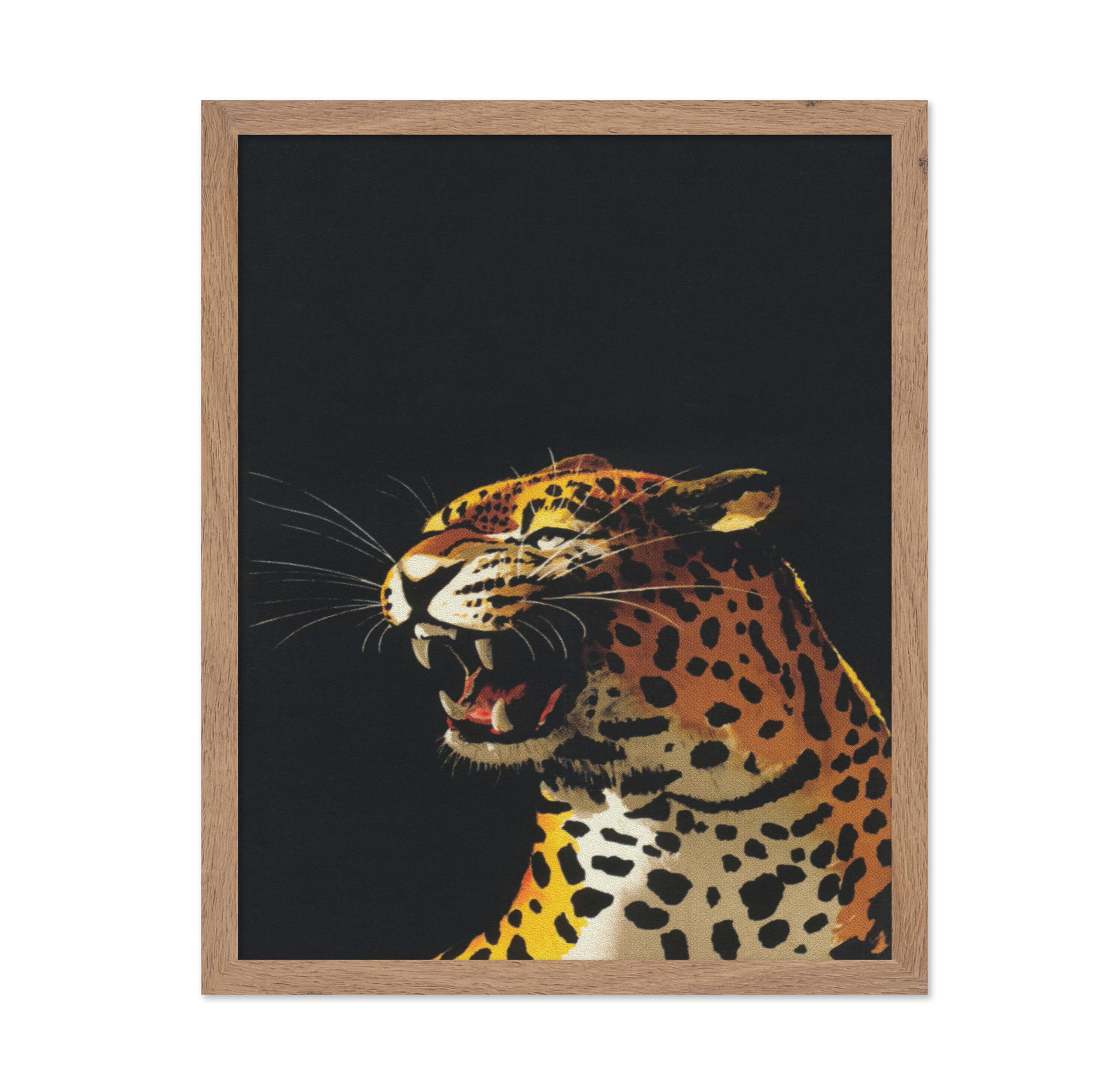 Poster Master Leopard Wall Art - Vintage Poster - Retro Wall Decor, Animal Print - Great Wall Decor Gift for Home, Office, Livin