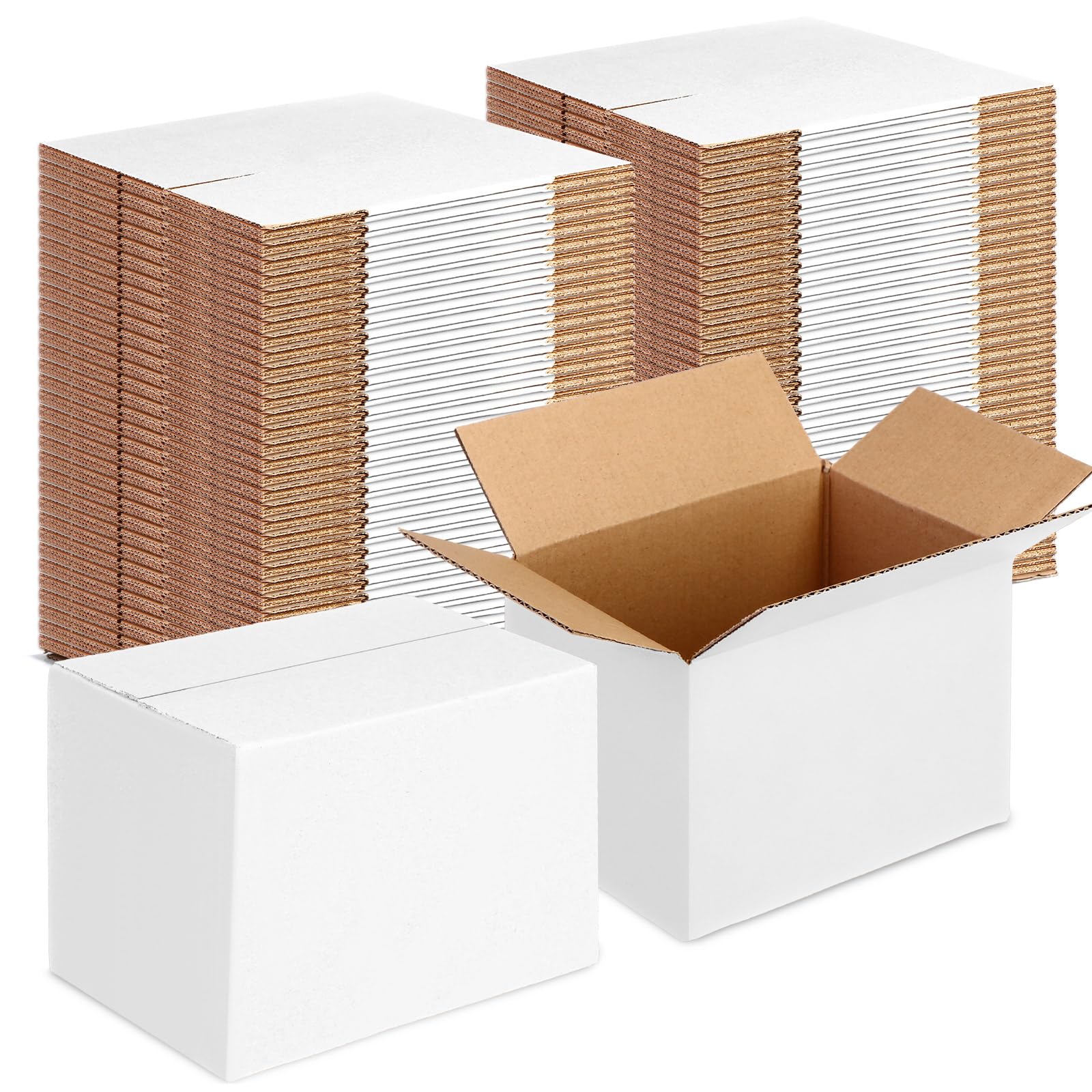 Yeaqee 72 Pcs Shipping Boxes Corrugated Cardboard Small Shipping Boxes For Packaging Mailing Packing Moving Small Business Stora