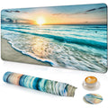 Large Gaming Mouse Pad With Coaster, Desk Mat, Desk Pad, Mouse Pads For Desk Protector, Stitched Edges Big Extended Mousepad For