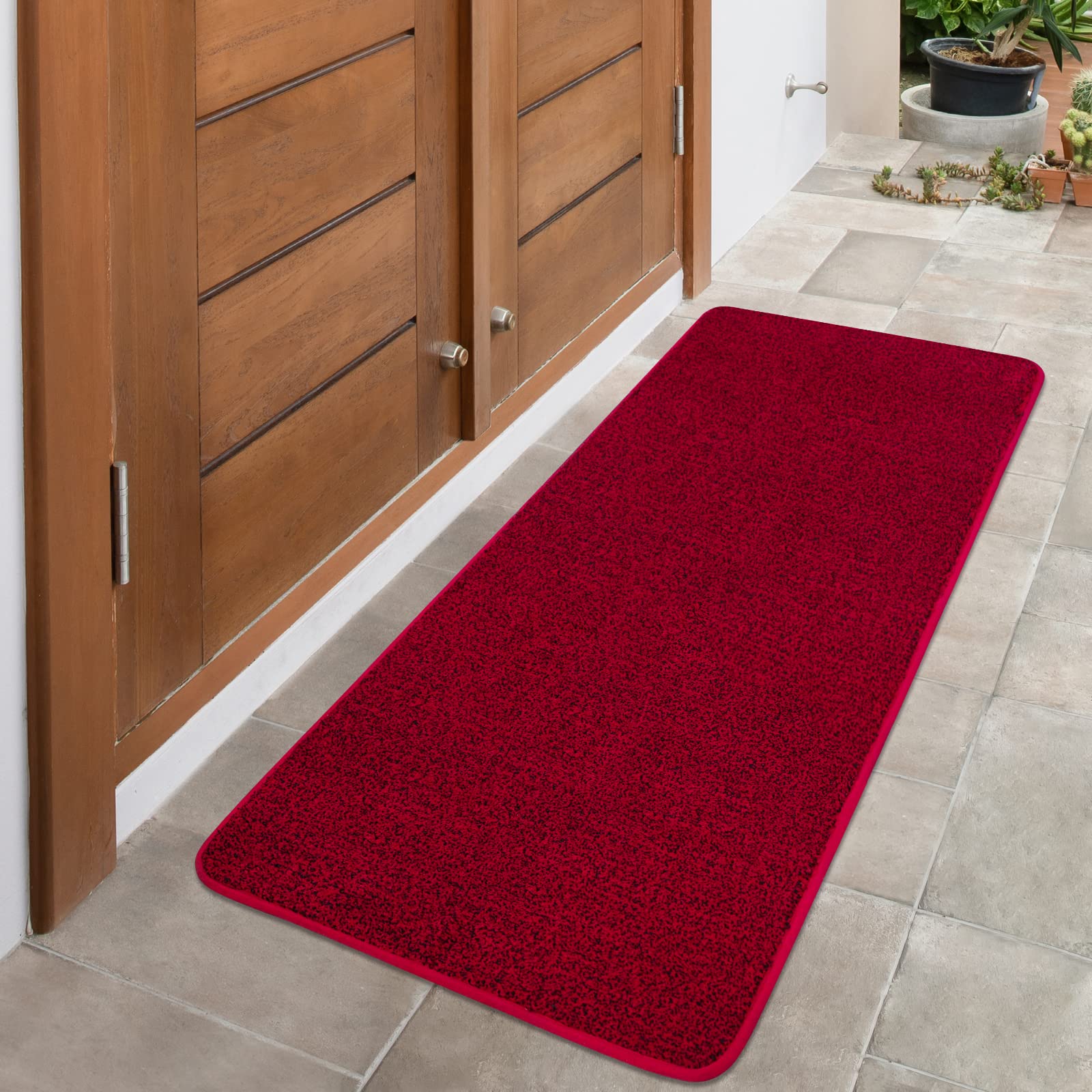 Linla Indoor Doormat-Super Absorbs Mud Mat, Washable & Non-Slip Clean Door Mat For Outdoor Front Door Inside Dirt Trapper Mats S