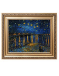 DECORARTS - Starry Night Over The Rhone By Vincent Van Gogh Classic Art. Giclee Print Framed Art for Wall Decor. Picture Size: 2