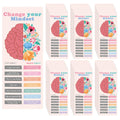 TaoBary 100 Pcs Inspirational Bookmarks for Kids Bulk Mental Health Gift Paper Motivational Bookmark Boho Encouraging Affirmatio