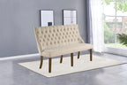Best Quality Furniture Linen Upholstered Dining Big Bench