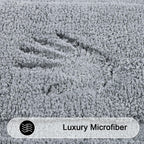 Shacos Bathroom Runner Rugs Set Of 3 Ultra Soft Bath Mat With U Shaped Toilet Rug Absorbent Non Slip Microfiber Bath Rugs For Ba