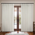 Birch 70 Inches Extra Wide 92 Inch Long Blackout Curtains 2 Panels Set, Pinch Pleated Thick Linen Rustic Drapes for Winter Therm