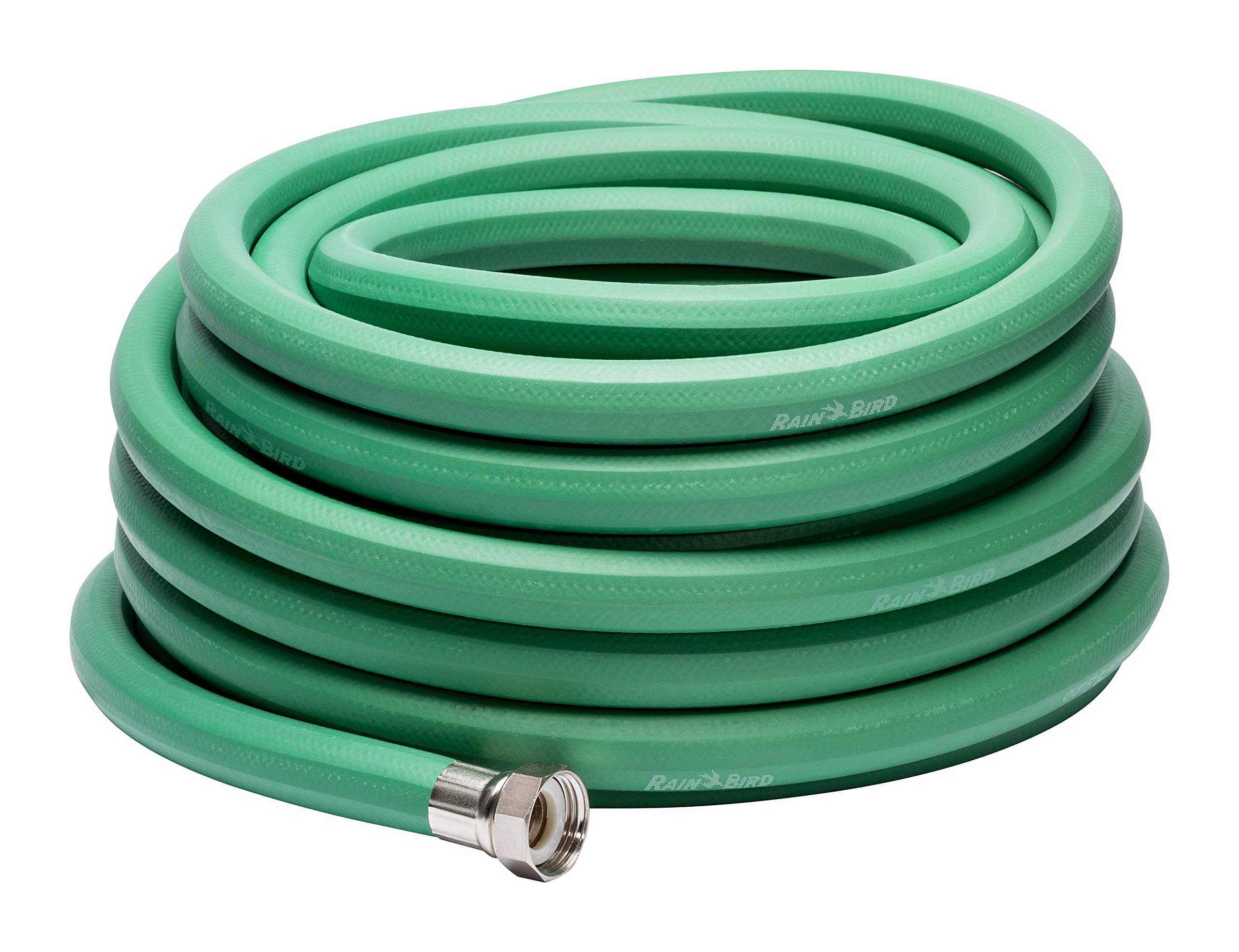 Rain Bird Pgh50 Premium Heavy-Duty Garden Hose, 100% Edpm Rubber, Hexagonal, 5/8' Inside Diameter X 50 Long, Green