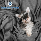 Phf Ultra Soft Fleece Blanket Twin Size, No Shed No Pilling Luxury Plush Cozy 300Gsm Lightweight Blanket For Bed, Couch, Chair, Sofa Suitable For All Season, 66' X 90', Dark Grey